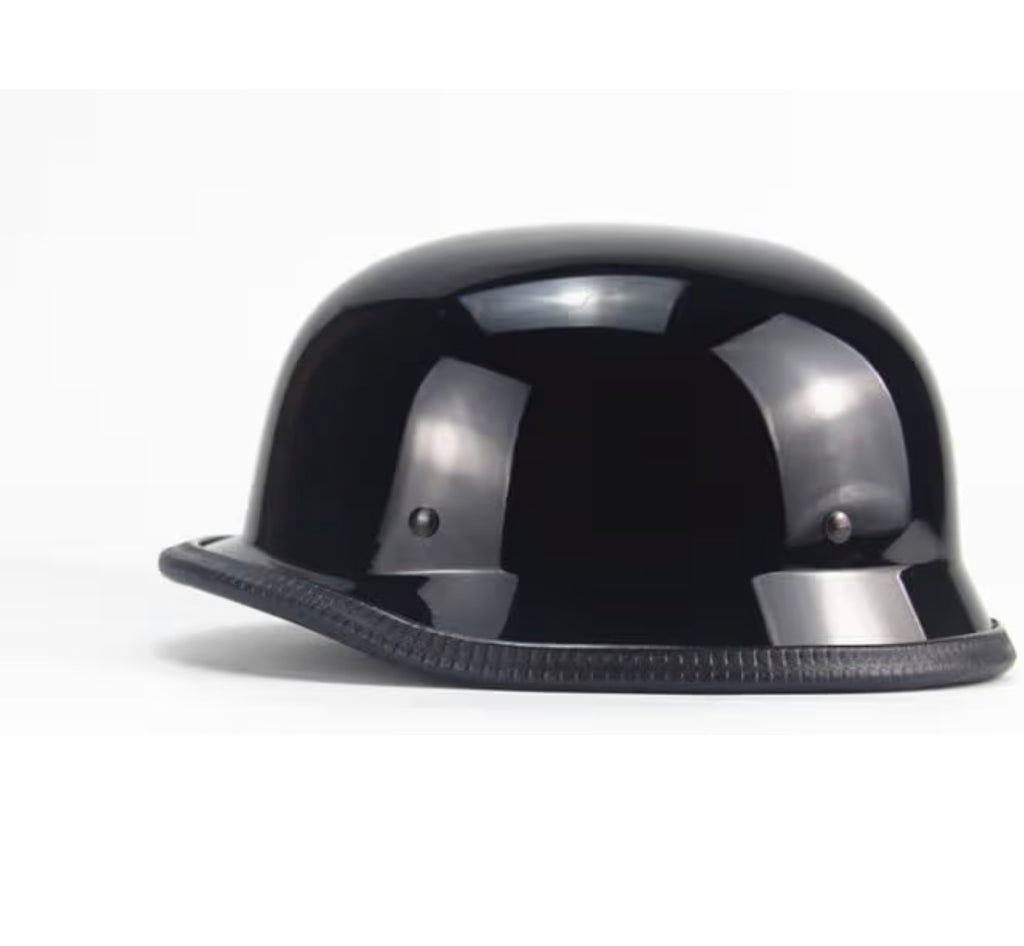 vintage Motorcycle Half Helmet German Style DOT approved