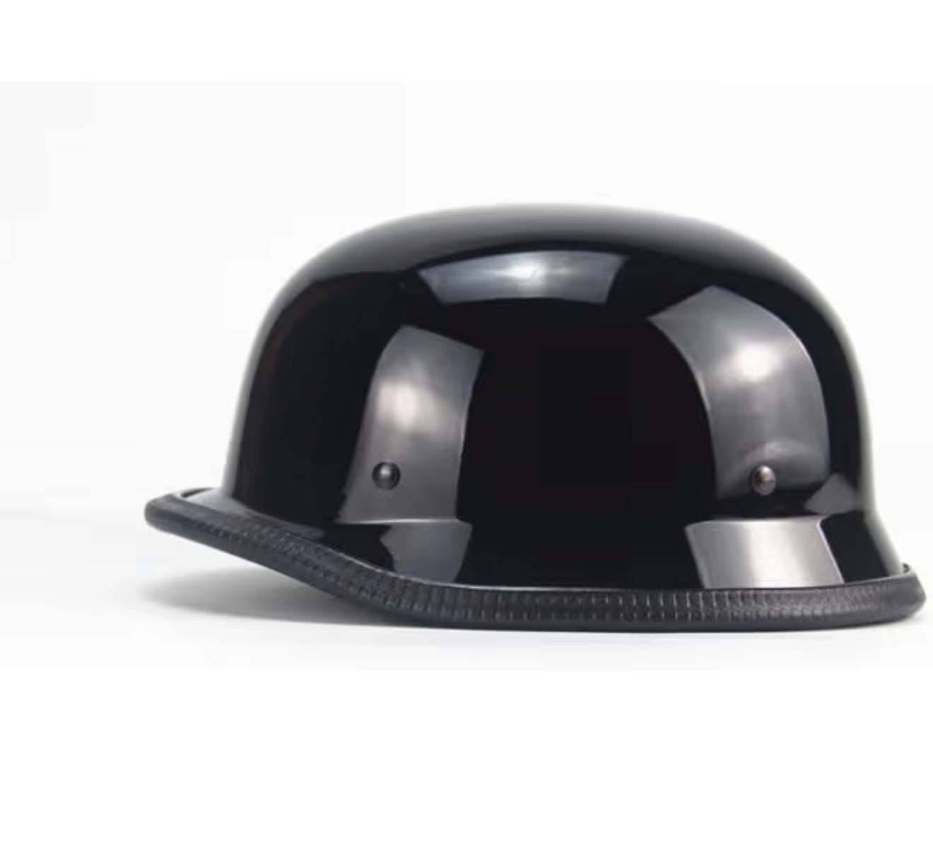 vintage Motorcycle Half Helmet German Style DOT approved