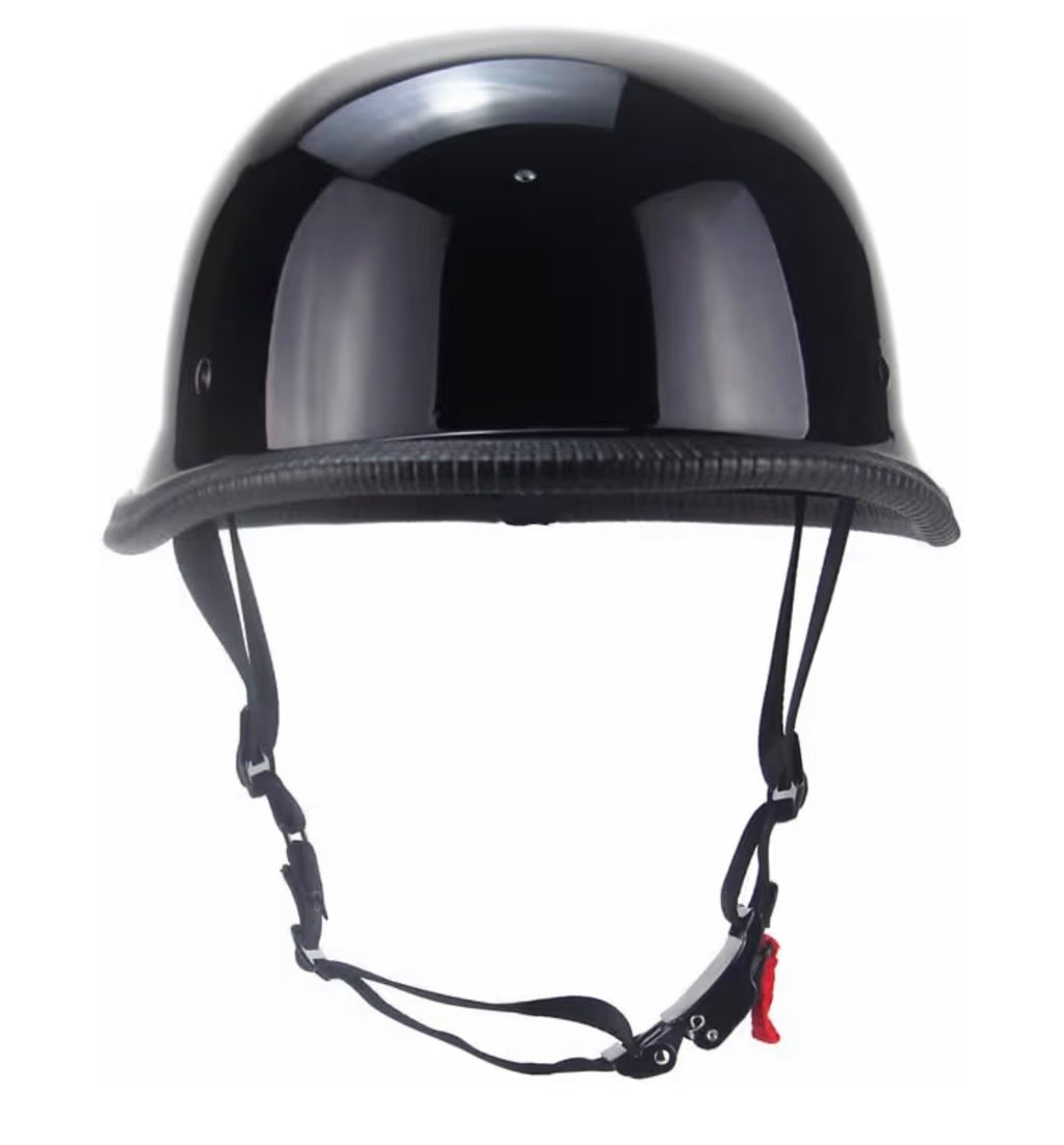 vintage Motorcycle Half Helmet German Style DOT approved